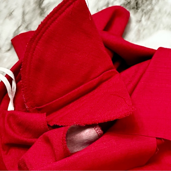 Leslie Fay Red Button Down Peplum Jacket Womens Size 14 80’s Workwear Vintage - Picture 12 of 14